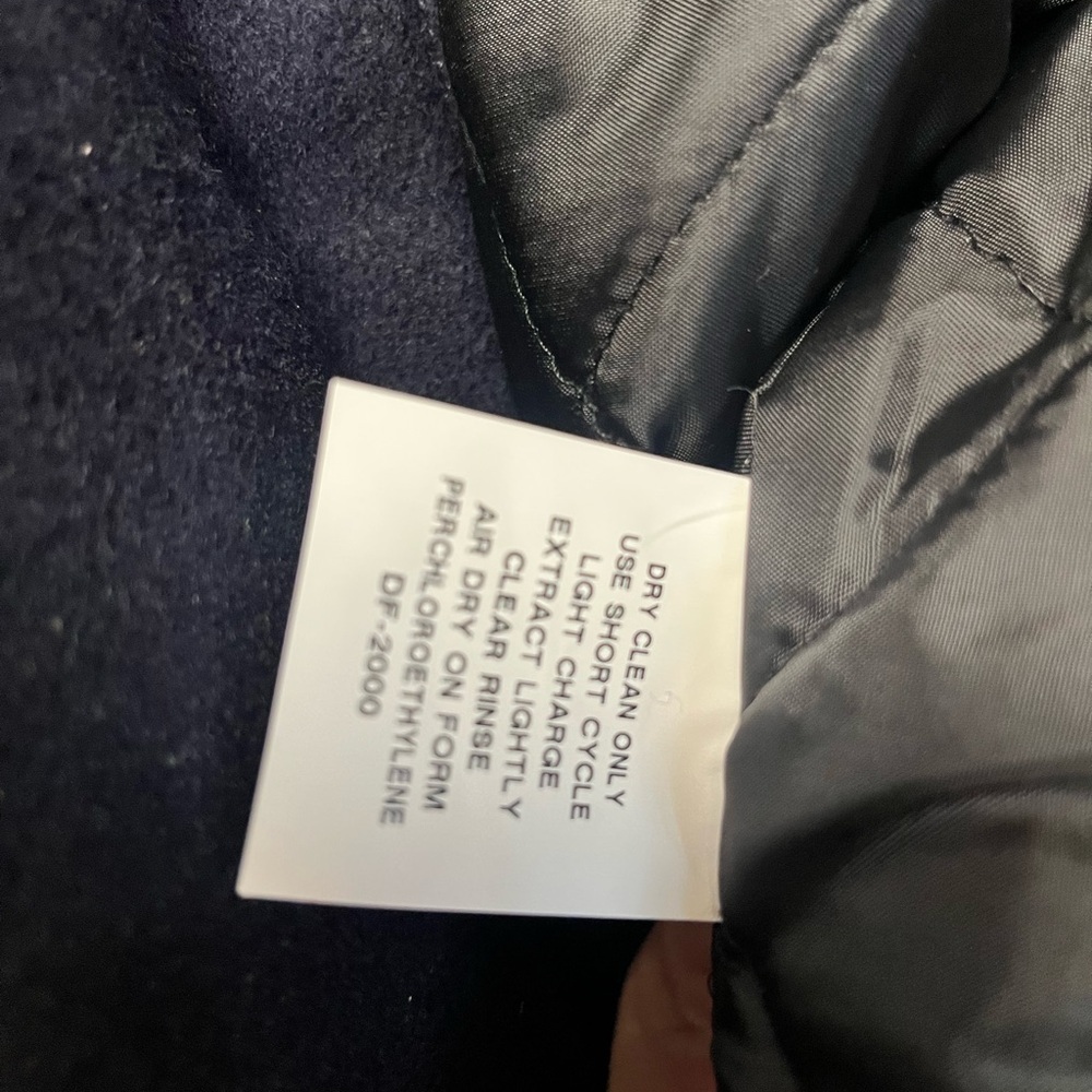 Rennoc Letterman Jacket Vintage Blue And White NEW Med - Picture 5 of 7